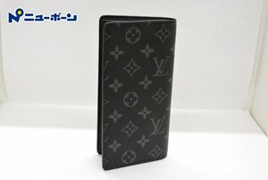 1B563★LOUIS VUITTON ルイヴィトン ポルトフォイユ・ブラザ M61697 モノグラム・エクリプス ★USED★＜ニューポーン＞