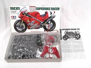 [ unopened / not yet constructed ]TAMIYA/ Tamiya 1/12 DUCATI 888 SUPERBIKE RACER/ Ducati 888 super bike Racer motorcycle collection NO.63/80