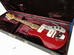 Guyatone/グヤトーン LG-85T Red ジャパン ヴィンテージ 1960年代 ビザールギター オリジナルハードケース付き/160サイズ