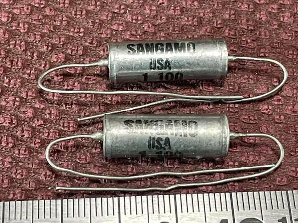 SANGAMO ''CP04'' ハーメチックシールド オイルペーパーコンデンサ 0.1uF/ 100V ×２個 