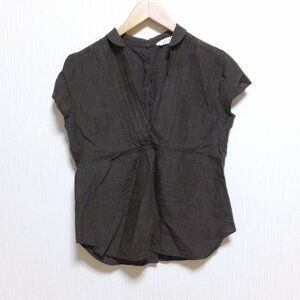 P732　鎌倉シャツ Kamakura shirts　ブラウン　リネン　シャツ　ブラウス　11　【メ便】