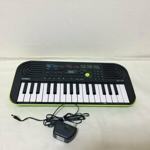 U851　CASIO　カシオ　ミニキーボード 32ミニ鍵盤 電子キーボード 　SA-46　グリーン　【同梱×】