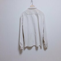 ★156　ZARA　ザラ　オフホワイト　シャツ　コーデュロイ　メンズ　長袖_画像3