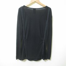 T944　DOUBLE STANDARD CLOTHING　ダブルスタンダードクロージング　ブラック　カットソー　F　【メ便】_画像4