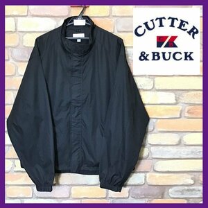 ME7-170★USAビッグサイズ★ブラック★【CUTTER&BUCK カッター&バック】CBWEATHERTEC パッカブルジャケット【メンズ XL】ゴルフ USA古着