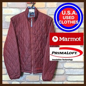 ME7-150★USA直輸入★プリマロフト・保温◎【Marmot マーモット】ダイヤキルティング ナイロンジャケット【レディース M】ボルドー