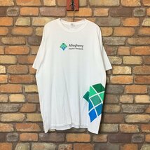 ME10-779★BIGサイズ★状態良好!!★【Allegheny Health Network】両面プリント 半袖 ホワイト 企業 Tシャツ【メンズ XL】USA古着 白 GILDAN_画像2