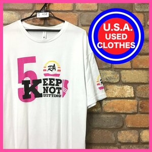 ME12-452★USA直輸入★【NEXT LEVEL】Recovery Alive メッセージ フロントプリント Tシャツ【メンズ XL】ホワイト アメカジ ストリート