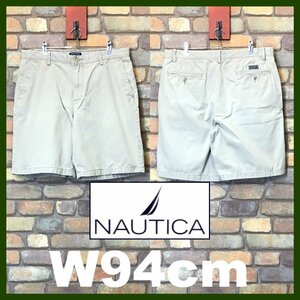 SP1-457★BIGサイズ★海外正規品★ベージュ★【NAUTICA ノーティカ】オールコットン チノハーフパンツ【W36 メンズ XL】USA古着 短パン