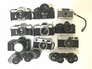 【1円〜】カメラ 双眼鏡 11点まとめ MINOLTA CANON PENTAX OLYMPUSなど ジャンク