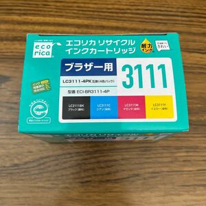 エコリカ ブラザー 3111 LC3111-4PK インクカートリッジ 未使用品 未開封