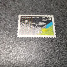 旧ソ連ロシア切手 「チェルノブイリ原発事故5年」未使用1種揃　1991年ヒンジなし_画像1