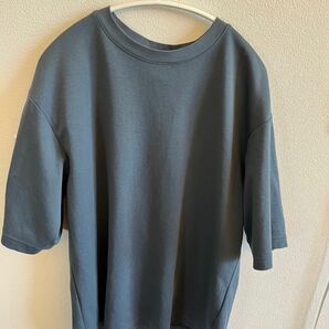 1番人気色　UNIQLO UエアリズムコットンオーバーサイズTシャツ5分袖