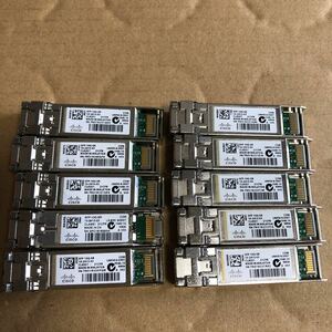 (401) used CISCO SFP-10G-SR 10-2415-03 10G BASE SFP+ module 10 piece set light transceiver Cisco 