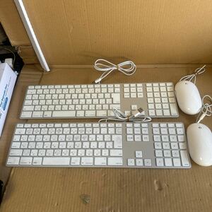 （A-50）Apple 有線キーボード A1243 /キーボード マウス A1152 2個セット