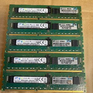 (05) SAMSUNG 1RX4 PC3L-12800R 8GB 5 sheets DDR3 Registered ECC server for memory 