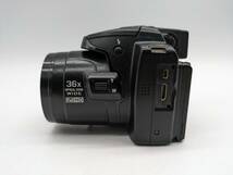 【OP13457SA】1円～ NIKON ニコン COOLPIX P500 カメラ ブラック レンズ NIKOR 36X WIDE OPITICAL ZOOM ED VR 付属品無し 動作未確認品_画像4