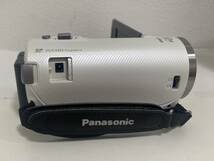 【SOB3706SG】1円～Panasonic デジタルハイビジョンビデオカメラ HC-V480MS 通電確認済み 中古品 現状品 パナソニック 動作未確認 ホワイト_画像8