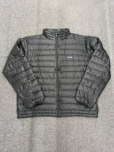 [OP13193SA]1 jpy ~ patagonia Patagonia down jacket men's L size black one Point Logo inside side pocket outer winter thing Western-style clothes 