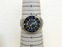  《6978》動作品 SEIKO セイコー PROSPEX プロスペックス ダイバースキューバ 6R15-00G0オートマ 自動巻 コマ・箱付_画像9