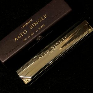 m001 E(30) postage 520 jpy YAMAHA black matic harmonica Alto single NO AS 440 ALTO SINGLE case attaching Yamaha Japan musical instruments present condition delivery 