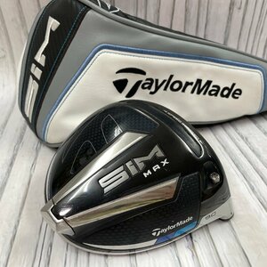 m002 D3(60) 1円～ Taylormade テーラーメード SIM MAX ドライバーヘッドのみ 9.0 純正ヘッドカバー付 ゴルフ