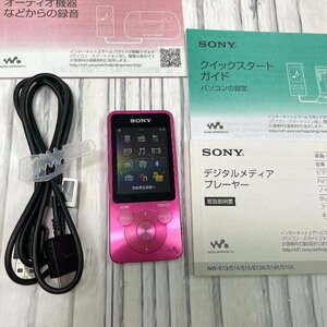 m002 H2(30) SONY ソニー ウォークマン walkman NW-S13 ピンク Bluetooth 本体 取説付 デジタルオーディオプレーヤー