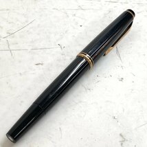 f001 Y1 2. MONTBLANC モンブラン №22 万年筆 ブラック×ゴールド 黒 アンティーク ヴィンテージ 筆記用具_画像7