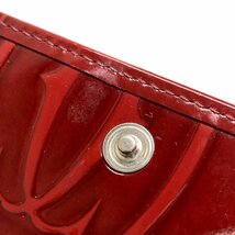 f001 B 極美品 CARTIER カルティエ ハッピーバースデー　L3001281 FR00 ワインレッド 長財布 二つ折り エナメル 袋/箱付き_画像7