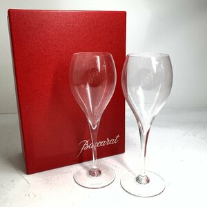 f001 M Baccarat バカラ オノロジー シャンパーニュ ペア 2個入り 高さ21cm ワイングラス/箱入り