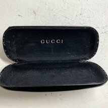 f001 BS GUCCI グッチ サングラス メガネ 眼鏡 ブラウン系 ケース付き_画像8