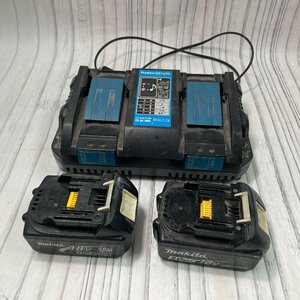 m002 E2(80) makita マキタ 18ｖ 2口 急速充電器 DC18RD 純正 BL1830 BL1830B バッテリー 2個 電動工具 DIY