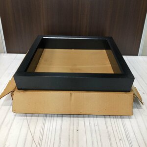 s001 O1 茶道具 炉縁 42cm角(内側35cm角) 高さ6.7cm 中古品　木枠/茶会/風炉/漆器/木製品/工芸品