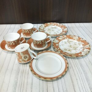 s001 L2 WEDGWOOD FRANCES はんぱ食器 カップ＆ソーサー 中皿2種 まとめ セット 中古品　ウエッジウッド/フランシス