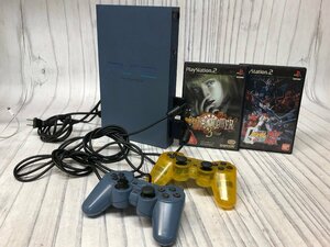 m001 I(100) SONY ソニー PS2 本体 SCPH-39000TB トイズブルー コントローラー 現状渡 ソフト2本 クロックタワー3 ガンダム 連邦VSジオンDX