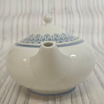 f002 H2 WEDGWOOD ウェッジウッド BLUE TONQUIN ティーポット アンティーク 茶器 茶道具_画像4