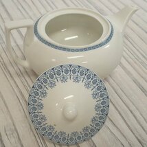 f002 H2 WEDGWOOD ウェッジウッド BLUE TONQUIN ティーポット アンティーク 茶器 茶道具_画像6