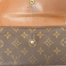 f002 Y2 ジャンク品 LOUIS VUITTON ルイヴィトン M61725 財布 2つ折り長財布 ポシェット ポルトモネ クレディモノグラム 宅急便コンパクト_画像8