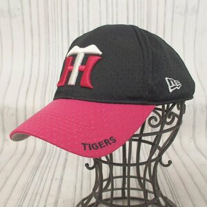 f002 H1 公式限定 NEW ERA ニューエラ 阪神タイガース TIGERS キャップ 帽子 ロゴ刺繍 フリーサイズ ブラック×ピンク