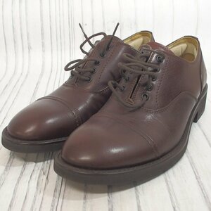 f002 X 2. MARGARET HOWELL Margaret Howell мужской бизнес обувь 71/2 26.5cm Brown кожа натуральная кожа 