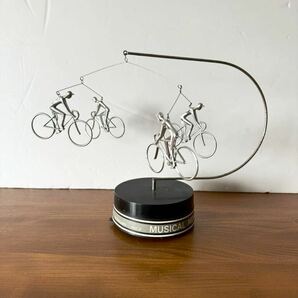 ISHIGRO ビンテージ 自転車 オルゴール モビール 昭和レトロの画像2
