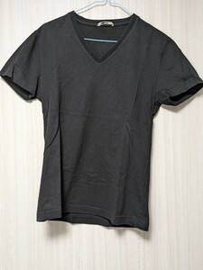 GAS　Tシャツ　ブラック　Vネック