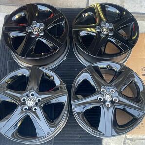 美品 TOYOTA トヨタ 50系プリウス 純正アルミホイール ブラックエディション 17inch 7j 5穴 PCD 100 の画像1