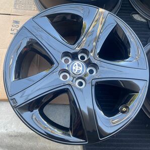 美品 TOYOTA トヨタ 50系プリウス 純正アルミホイール ブラックエディション 17inch 7j 5穴 PCD 100 の画像5