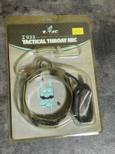 Z- TAC TACTICAL THROAT MIC Tacty karu throat Mike unopened unused goods / Mike airsoft earphone lyra ks