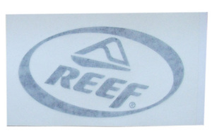Reef OVAL ダイカットステッカー (7×13) ブラック