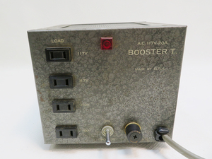 ELTUS BOOSTER T A.C.117V-20A power supply step up trance electrification verification settled present condition goods arutas booster trance (M13)