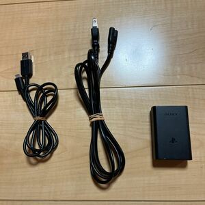  postage 180 jpy * Sony genuine products *PS Vita(PCH-2000 series )* charger. set *[AC adaptor (PCH-ZAC1)].[USB cable ].[ power supply cable ]*