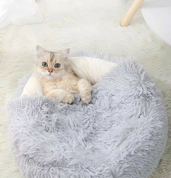 ペットベッド 猫ベッド 犬 猫ハウス ネコ いぬドック ベッド ドーム型 もこもこ 暖かい クッション 寝袋 ペット 室内 可愛い クッション