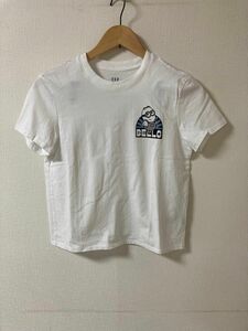 美品 GAP 半袖Tシャツ 白 スヌーピーSNOOPY S